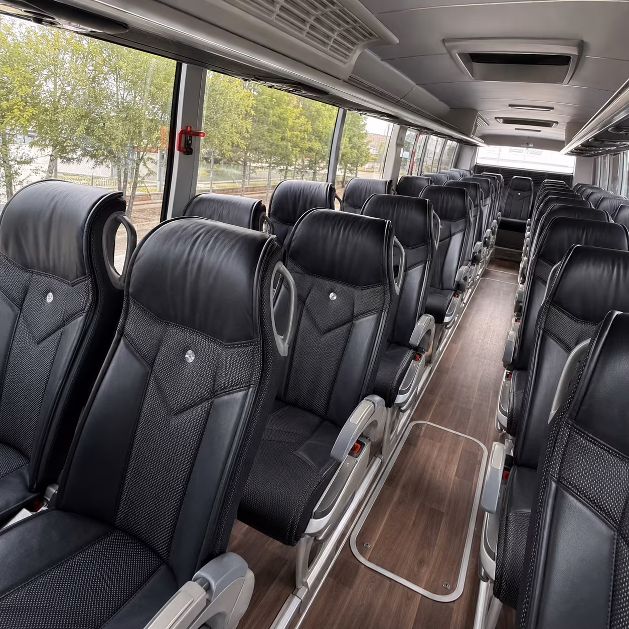 covina charter bus interior