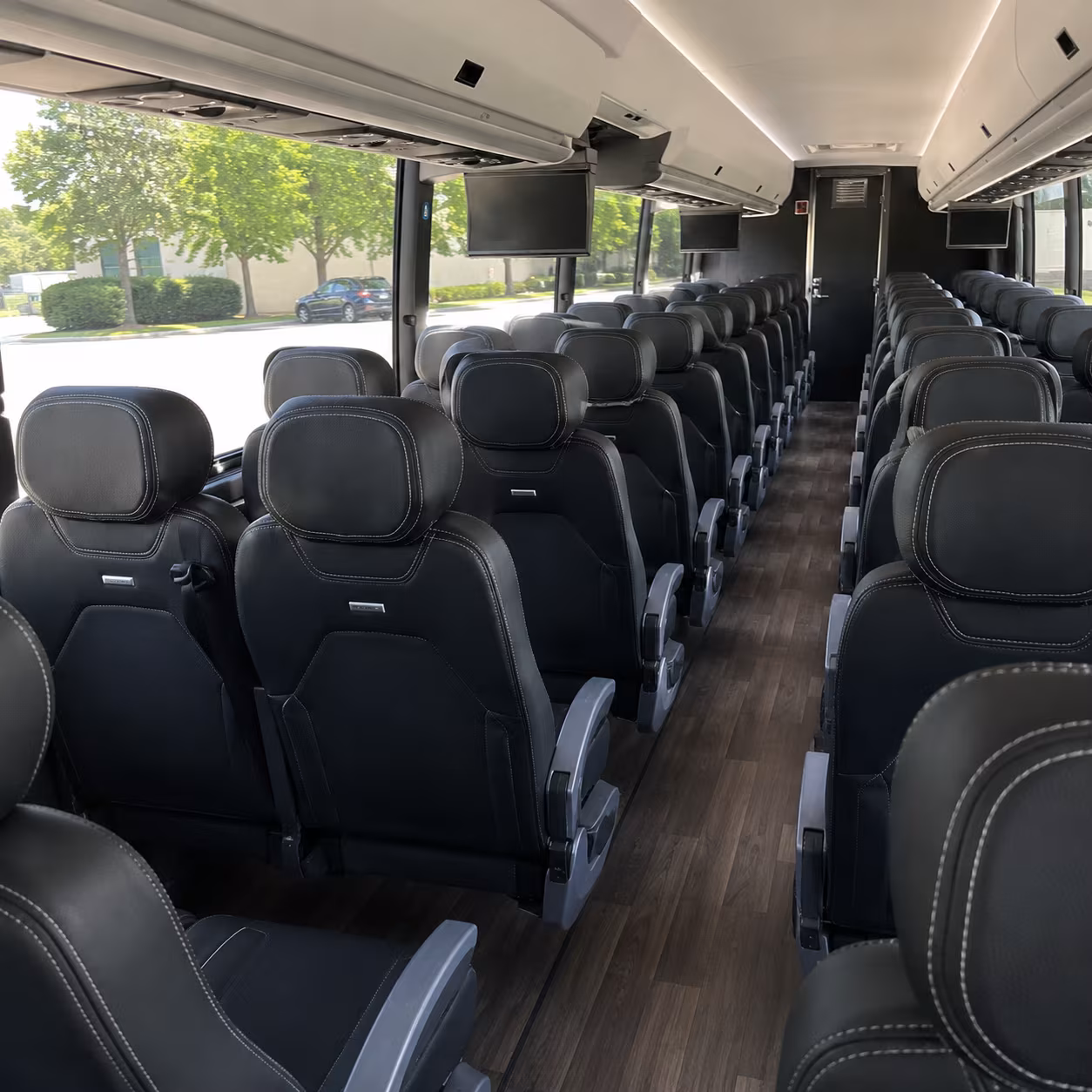 glendora charter bus rental interior