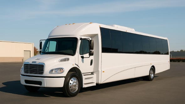 Exterior of Charter Bus Company Covina's 18 Passenger Minibus in Covina