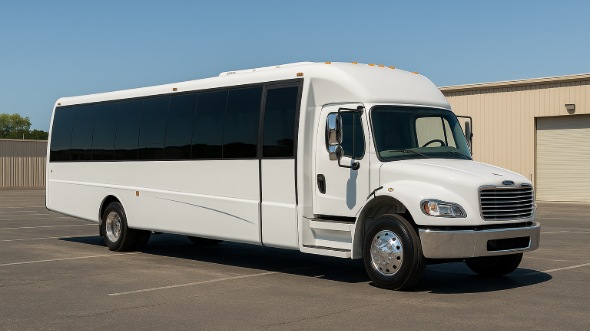 Exterior of Charter Bus Company Covina's 20 Passenger Mini bus in Covina