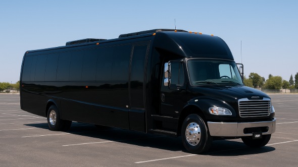 Exterior of Charter Bus Company Covina's 28 Passenger Mini bus in Covina