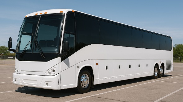 Exterior of Charter Bus Company Covina's 54 Passenger Charter Bus in Covina