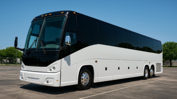 Exterior of Charter Bus Company Covina's 55 Passenger Charter Bus in Covina