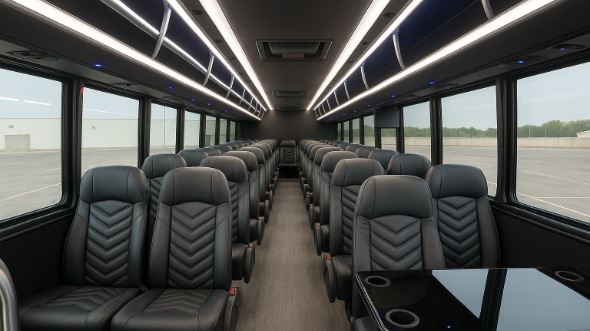 covina 25 passenger minibus inside
