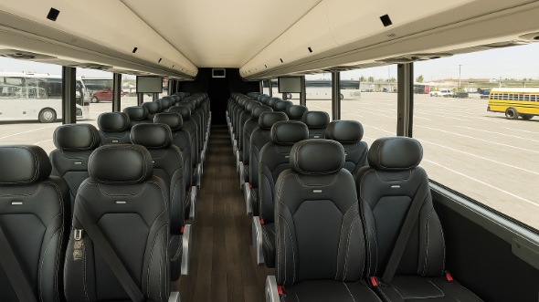 covina 28 passenger minibus inside