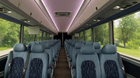 covina 35 passenger minibus inside