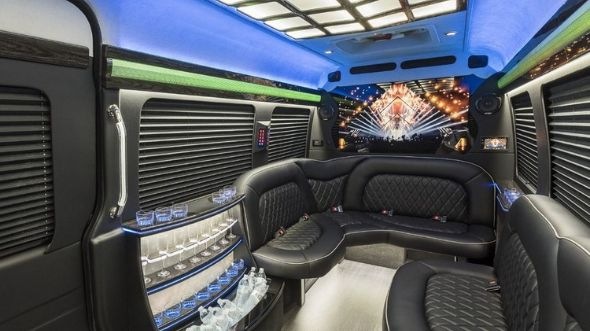 covina sprinter limo rental interior