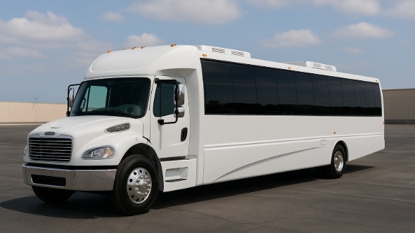 Exterior of Charter Bus Company Covina's Party Bus in Covina