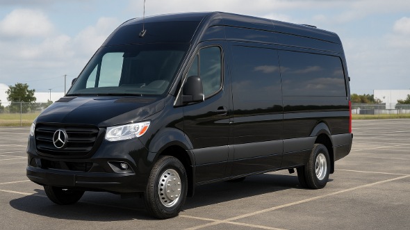 Exterior of Charter Bus Company Covina's Sprinter Limo in Covina